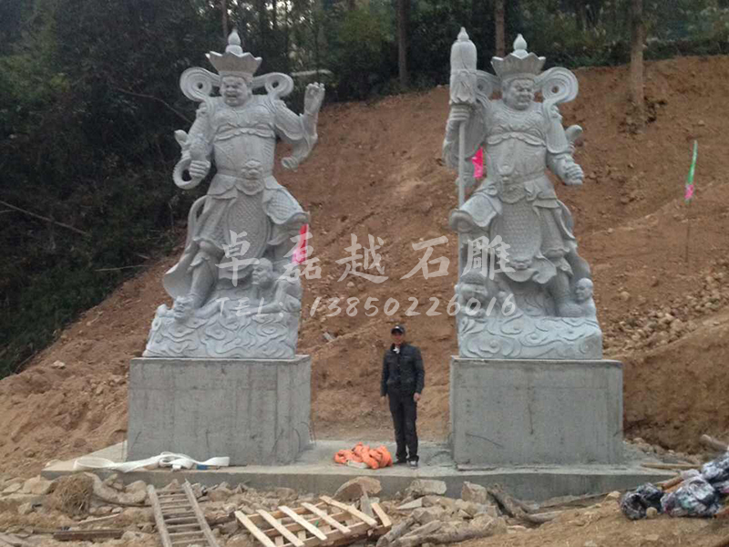 惠安石雕四大天王加工